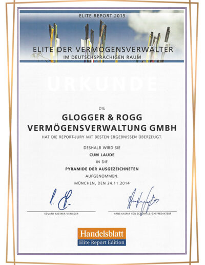 glogger partner elite report 2015