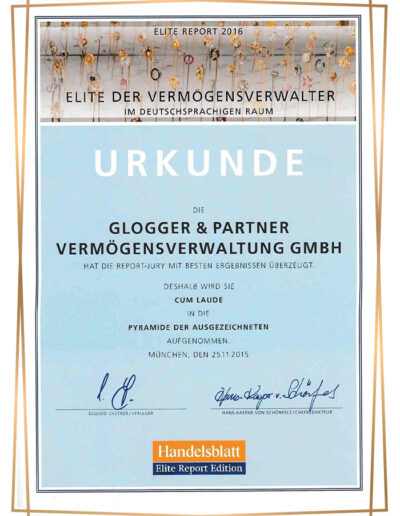 glogger partner elite report 2016