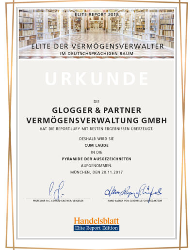 glogger partner elite report 2018