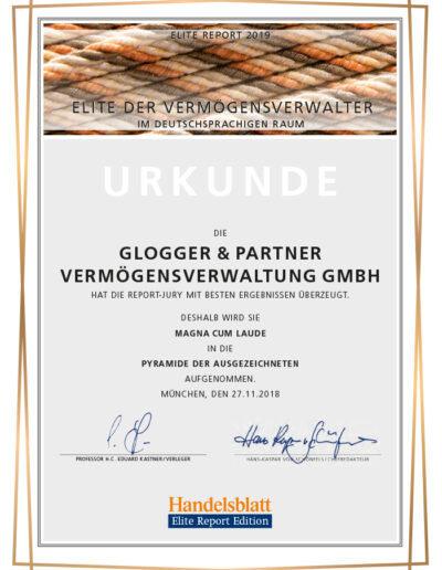 glogger partner elite report 2019