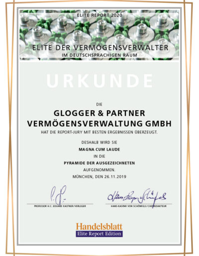 glogger partner elite report 2020