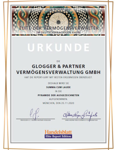 glogger partner elite report 2021